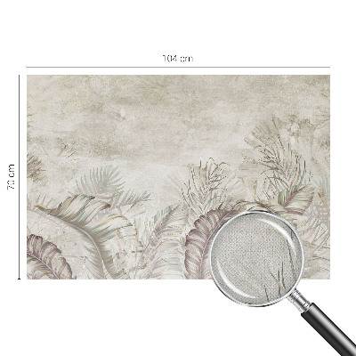 Fotomurale effetto 3D Foglie decorative