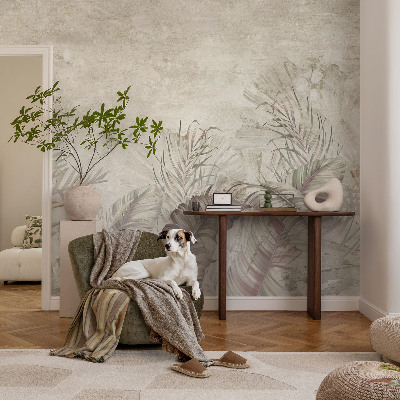 Fotomurale effetto 3D Foglie decorative