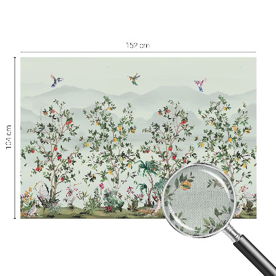 Fotomurale per bambini Alberi esotici