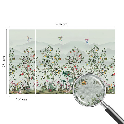 Fotomurale per bambini Alberi esotici