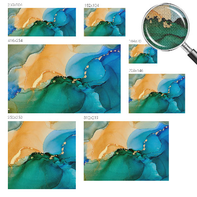 Fotomurale effetto 3D piogge colorate