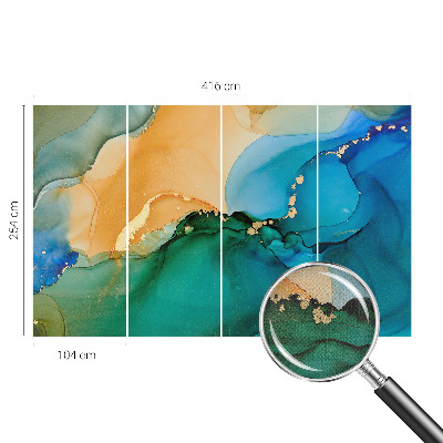 Fotomurale effetto 3D piogge colorate