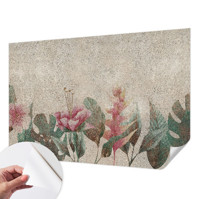Carta da parati panoramica effetto 3D Flora delicata