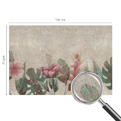 Carta da parati panoramica effetto 3D Flora delicata