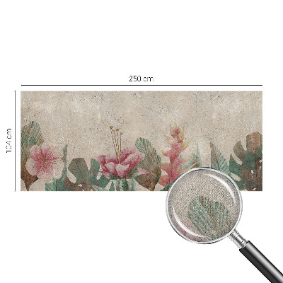 Carta da parati panoramica effetto 3D Flora delicata