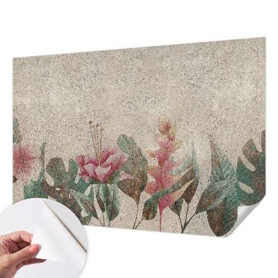 Carta da parati panoramica effetto 3D Flora delicata