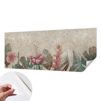 Carta da parati panoramica effetto 3D Flora delicata