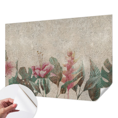 Carta da parati panoramica effetto 3D Flora delicata