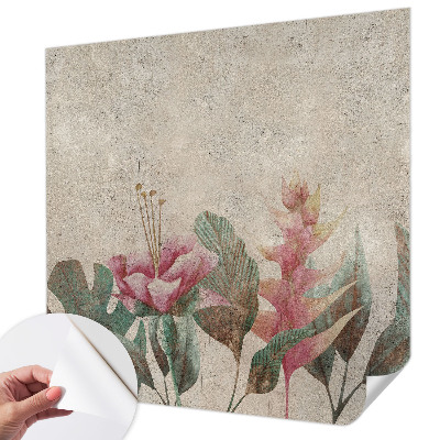 Carta da parati panoramica effetto 3D Flora delicata