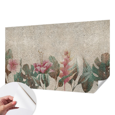 Carta da parati panoramica effetto 3D Flora delicata