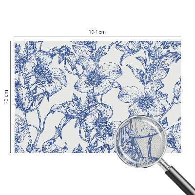 Carta da parati 3D Rami fioriti