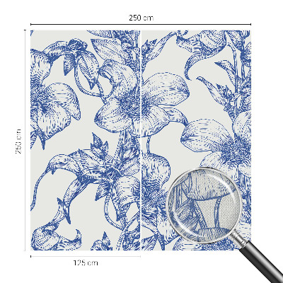 Carta da parati 3D Rami fioriti