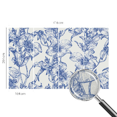 Carta da parati 3D Rami fioriti