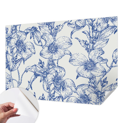 Carta da parati 3D Rami fioriti