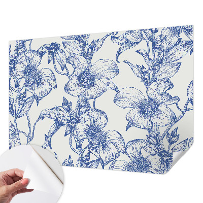 Carta da parati 3D Rami fioriti