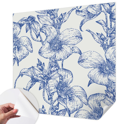 Carta da parati 3D Rami fioriti