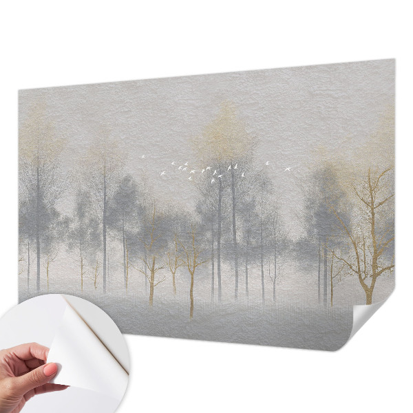Carta da parati cameretta Armonia della foresta