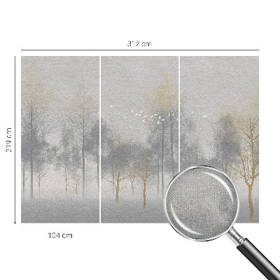 Carta da parati cameretta Armonia della foresta