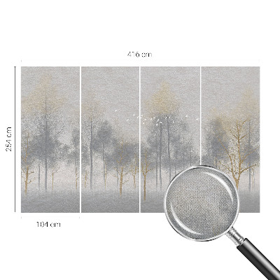 Carta da parati cameretta Armonia della foresta