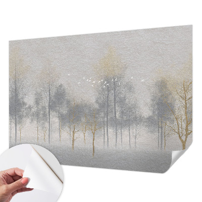 Carta da parati cameretta Armonia della foresta
