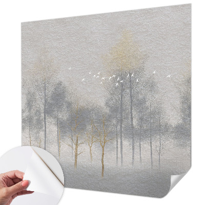 Carta da parati cameretta Armonia della foresta