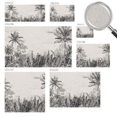 Fotomurale per bambini paesaggi tropicali