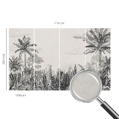 Fotomurale per bambini paesaggi tropicali