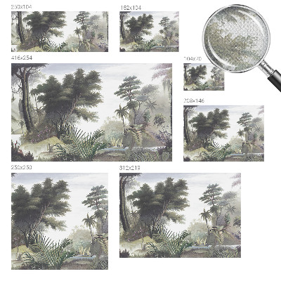 Carta da parati 3D Paesaggio esotico