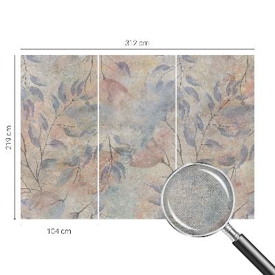Fotomurale 3D Foglie astratte