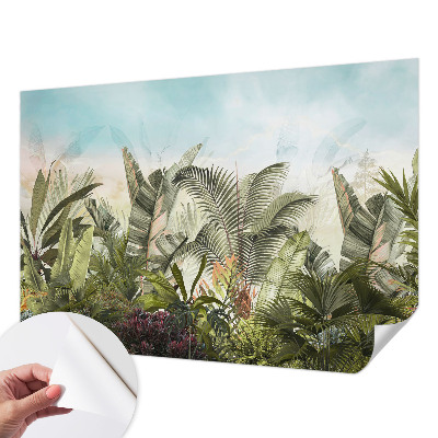 Carta da parati panoramica effetto 3D Paradiso tropicale
