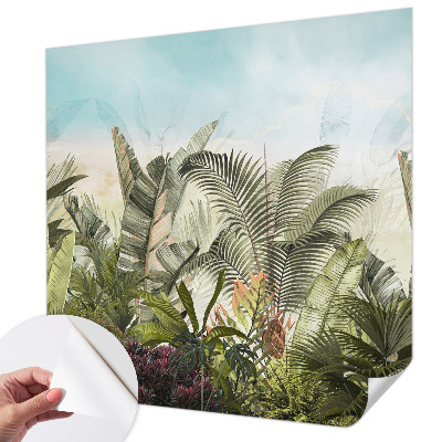 Carta da parati panoramica effetto 3D Paradiso tropicale