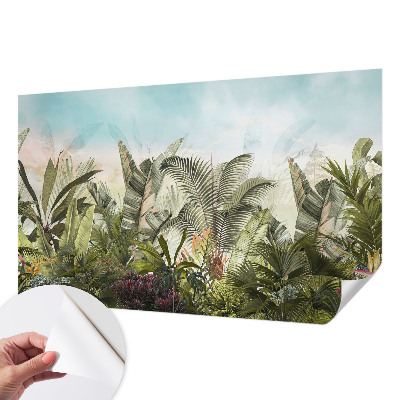 Carta da parati panoramica effetto 3D Paradiso tropicale