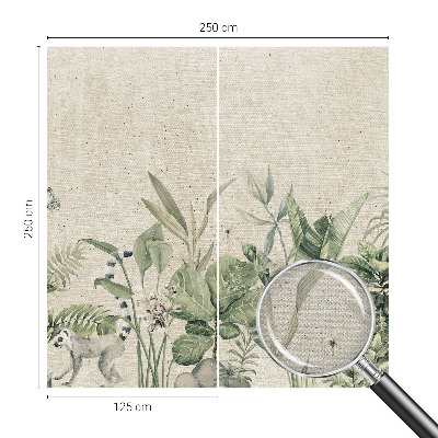 Fotomurale per cameretta giungla tropicale