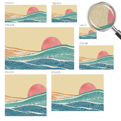 Carta da parati per cameretta Onde del mare