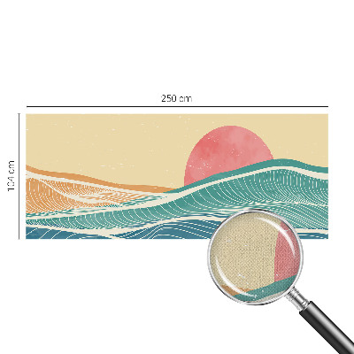 Carta da parati per cameretta Onde del mare