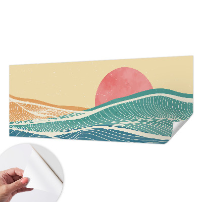 Carta da parati per cameretta Onde del mare