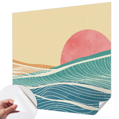 Carta da parati per cameretta Onde del mare