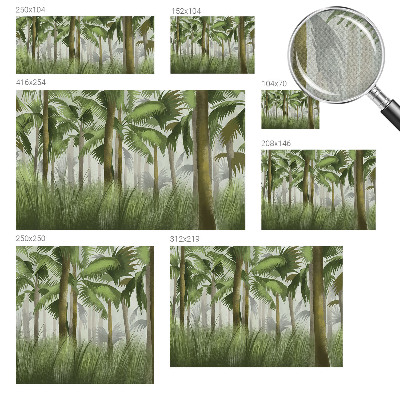 Carta da parati 3D Foresta tropicale