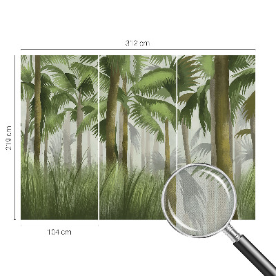 Carta da parati 3D Foresta tropicale