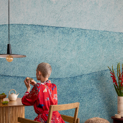 Fotomurale 3D Onde blu