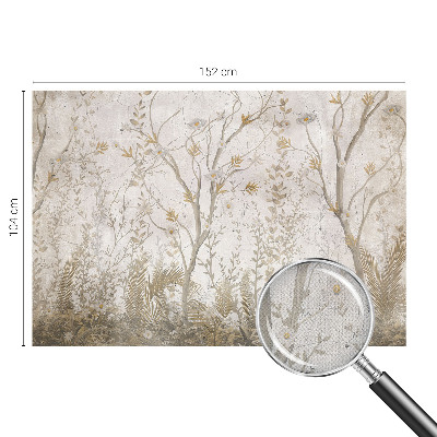 Carta da parati effetto profondità Un angolo di foresta