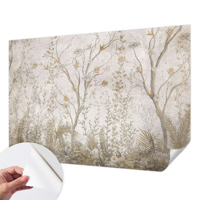 Carta da parati effetto profondità Un angolo di foresta