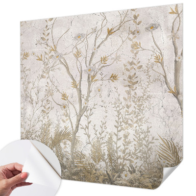 Carta da parati effetto profondità Un angolo di foresta