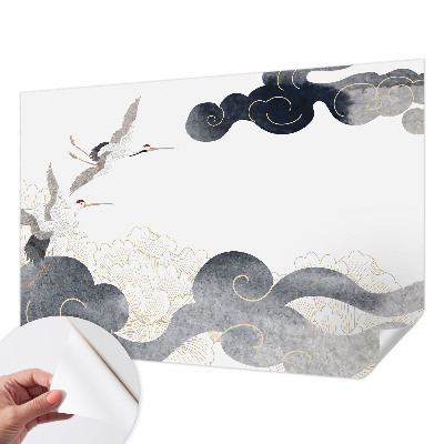 Carta da parati cameretta Gru in volo