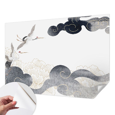 Carta da parati cameretta Gru in volo