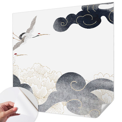 Carta da parati cameretta Gru in volo