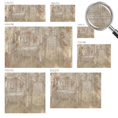 Carta da parati per cameretta ornamenti storici