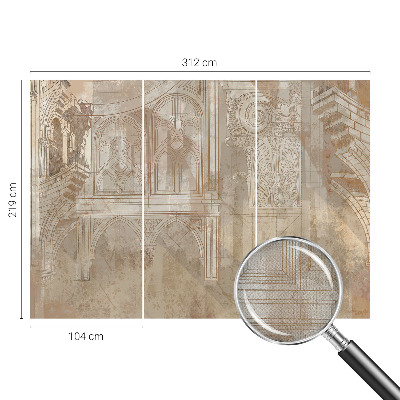 Carta da parati per cameretta ornamenti storici