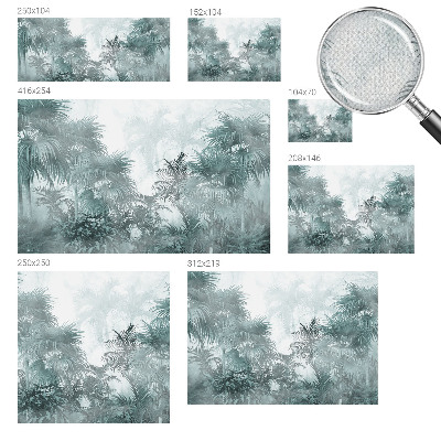 Carta da parati adesiva Verde esotico