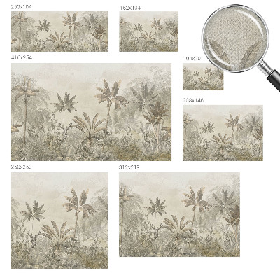 Carta da parati 3D giungla tropicale